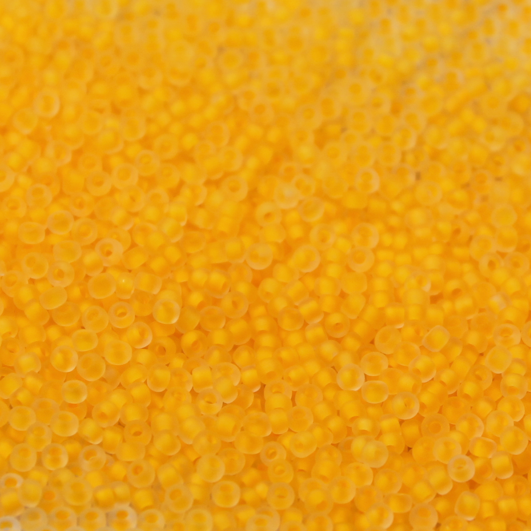 Frosted Neon Sunshine ~ 11/0 JSB F202A Japanese Seed Beads