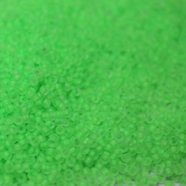 Frosted Neon Lime Slime ~ 11/0 JSB F206B