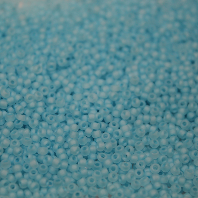 Frosted Neon Ocean Water Japanese Seed Bead ~ 11/0 JSB F221