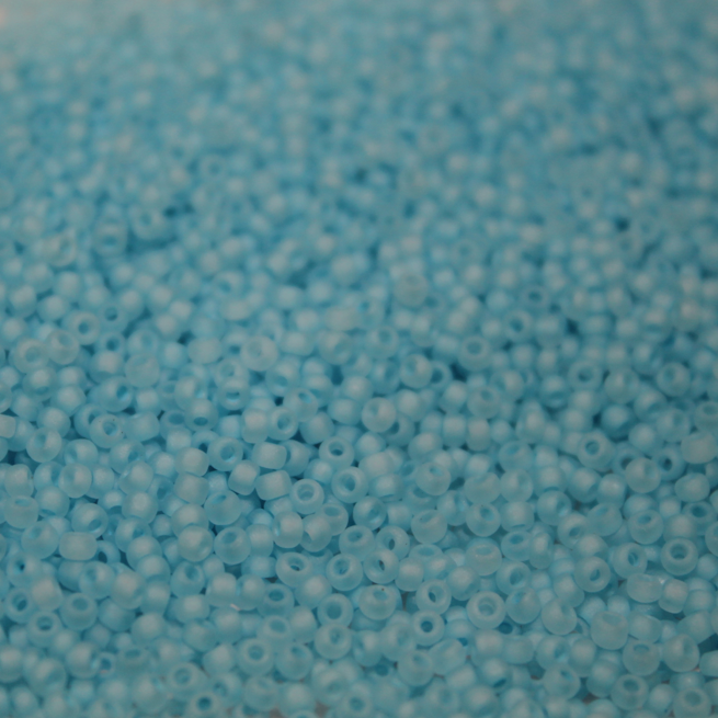 Frosted Neon Ocean Water ~ 15/0 JSB F221 Japanese Seed Beads