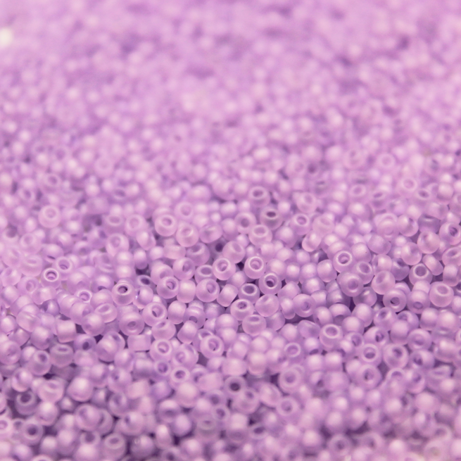 Frosted Neon Light Purple ~ 11/0 JSB F222 Japanese Seed Beads