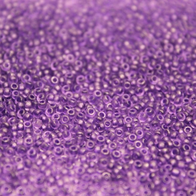 Frosted Violet Night Sparkle ~ 11/0 JSB F222E Japanese Seed Beads
