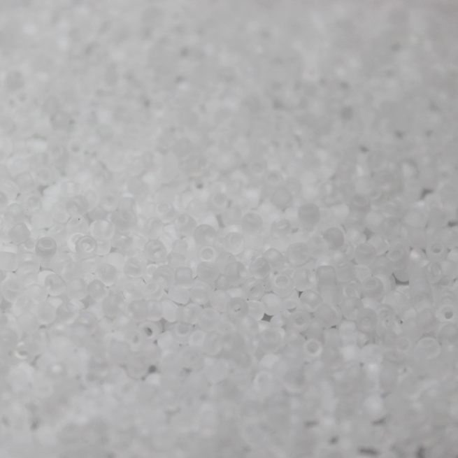 Transparent Frosted Crystal Opal AB ~ 11/0 JSB F250 Japanese seed beads