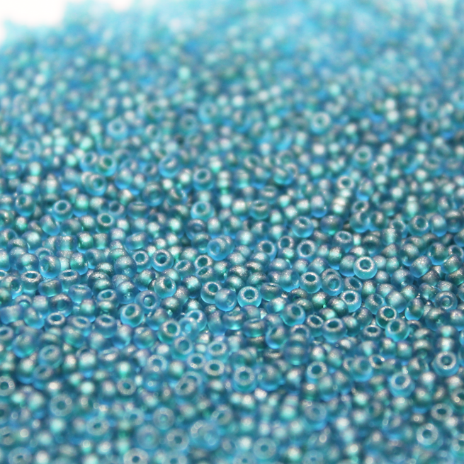 Frosted Blue Lagoon Sparkle ~ 11/0 JSB F323F