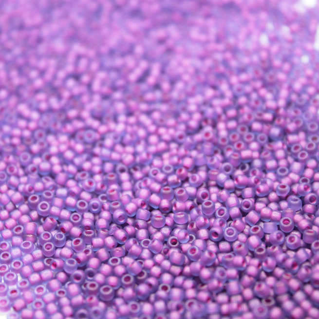 Frosted Purple Rain ~ 11/0 JSB F352 Japanese seed beads