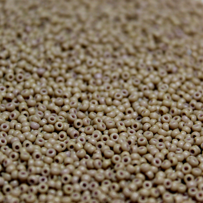 Opaque Semi-Matte Tan ~ 11/0 JSB F403E Japanese seed bead