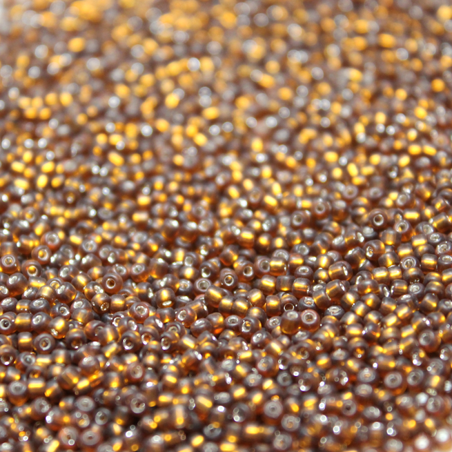Frosted Silver Lined Smoke Topaz ~ 11/0 JSB F5 Japanese seed beads