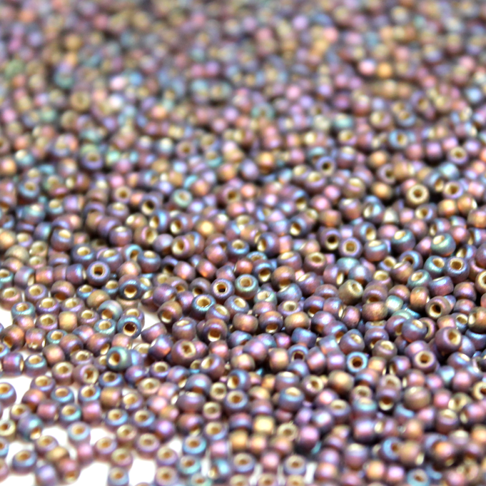 Frosted Silver Lined Spanish Raisin AB ~ 15/0 JSB F648A