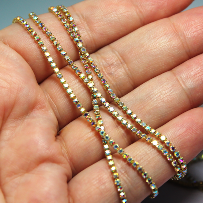 5 yards SS6 Gold AB metal banding - MB6A