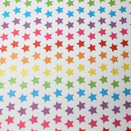 Faux Leather Sheet - Little Star White - 39