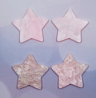 Pink Glitter Pearl Star Resin Slab - T2