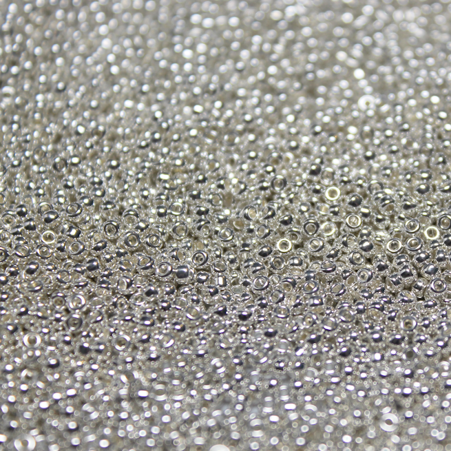 Bright Sterling Silver Plated ~ 11/0 JSB 464E