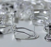 Silver Plated Hypoallergenic Fingernail Earring Posts