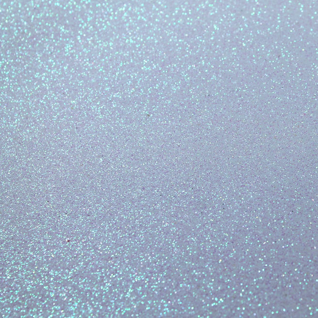 Faux Leather Sheet - White Glitter - 109