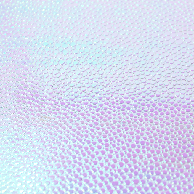 Faux Leather Sheet - White Opalescence - 72