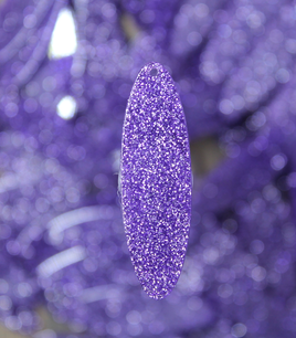 Purple Glitter Oval Resin Slab - S5