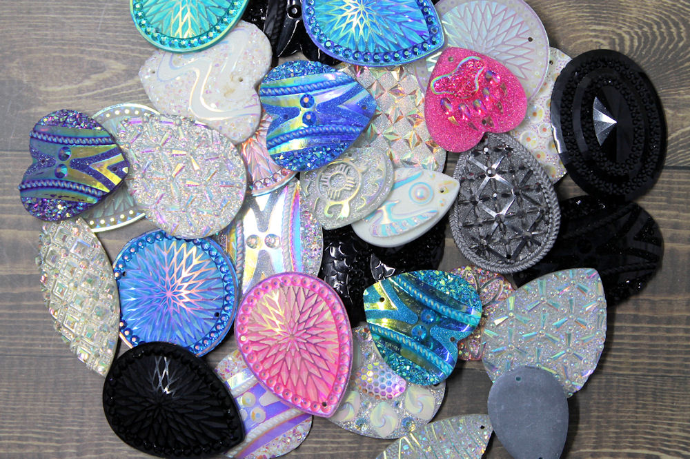 Sew-On Resin Rhinestones