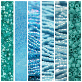 Aqua, Turquoise & Teal Beads