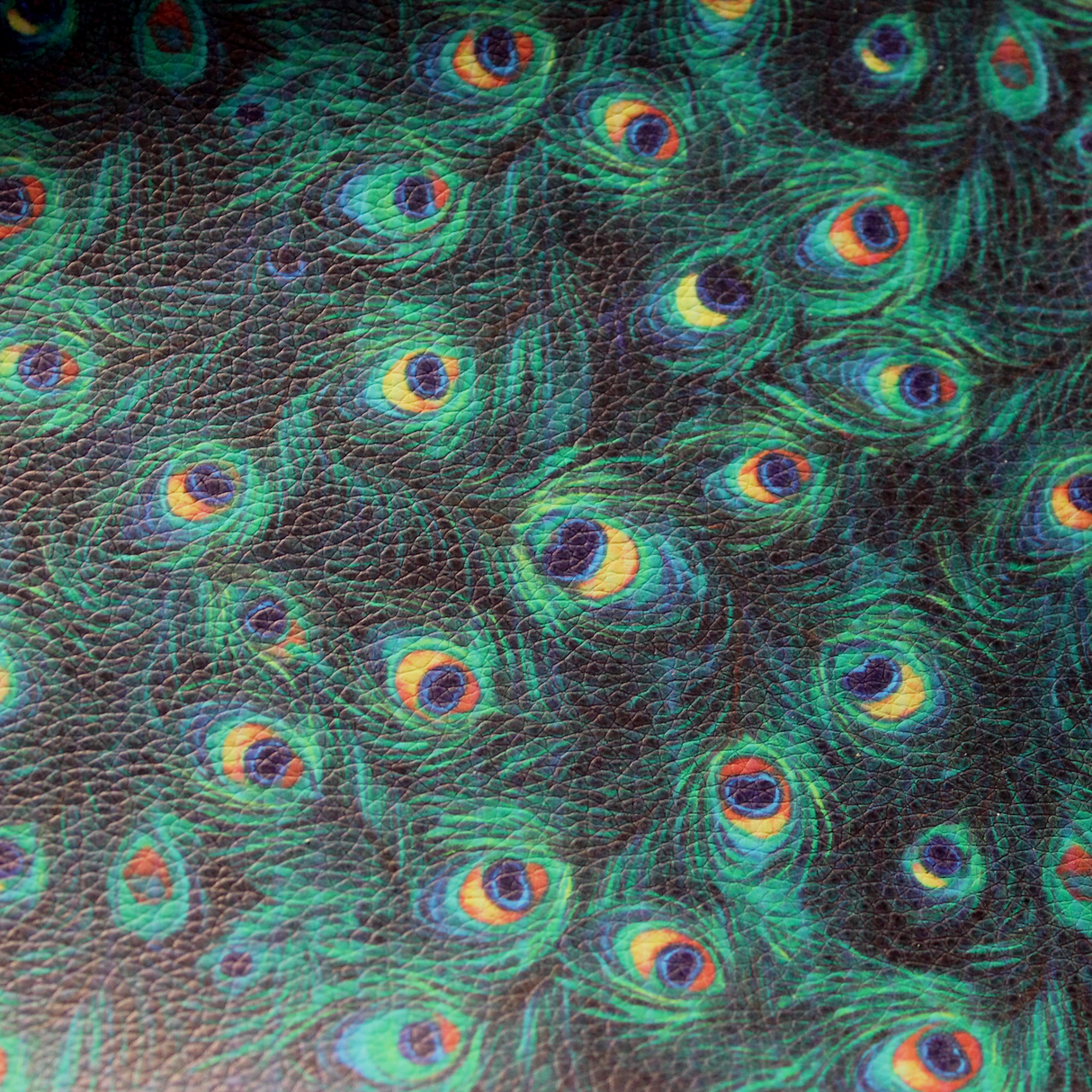 Faux Leather Sheet - Peacock Feather - 100