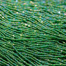 13/0 Charlotte Emerald Transparent Iris  - 1333