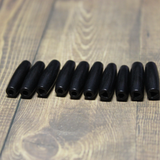 1" Black Hairpipe, 10 pieces - HP 2