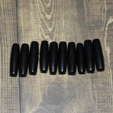 1" Black Hairpipe, 10 pieces - HP 2