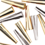 Metal Cones 24.6MM - 12 Silver, 12 Gold. - SC1