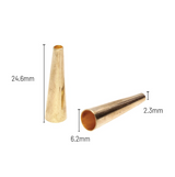 Metal Cones 24.6MM - 12 Silver, 12 Gold. - SC1