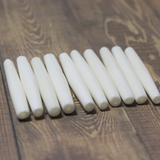 2" White Hairpipe, 10 pieces - HP 5