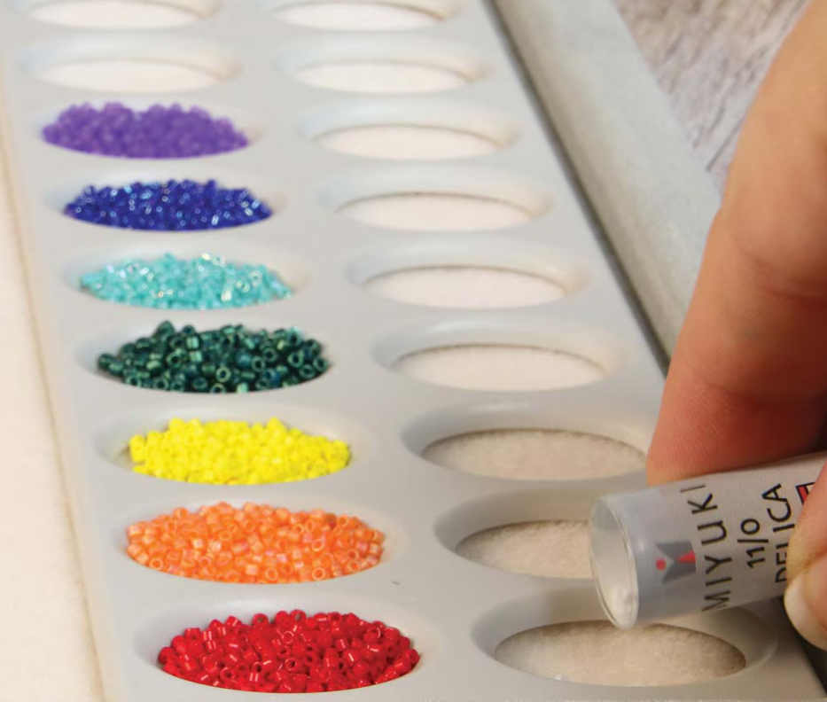 2 pieces, 24-Hole Seed Bead Project Sorter