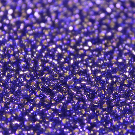 15/0 Silver Lined Dyed Royal Purple - 30