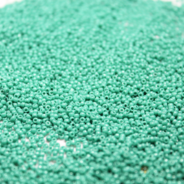 11/0 Japanese Opaque Dyed Medium Turquoise Green - 412F