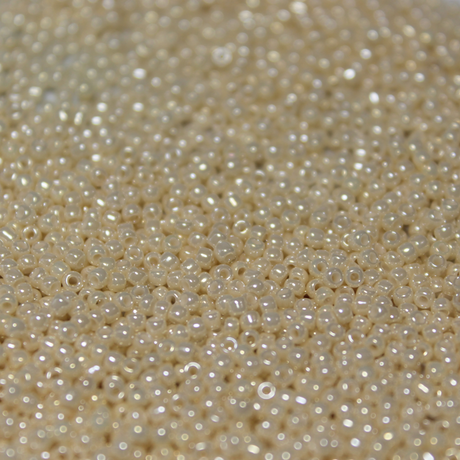 Opaque Cream Beige Luster  ~ 11/0 JSB 421A Japanese Seed Beads