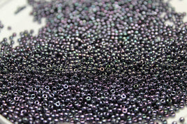 *** CLOSE OUT *** 15/0 Japanese Opaque Metallic Blackberry  - 451A