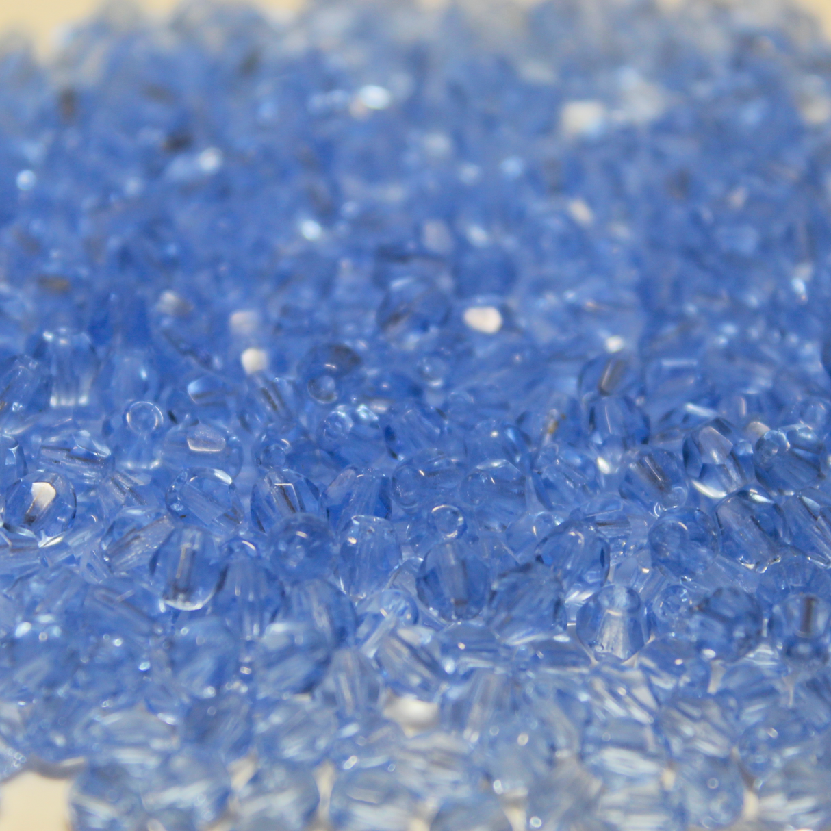 4mm Transparent Sky Blue AB Glass Bicone - 4B05-A