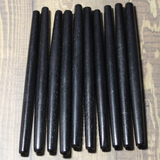 4" Black Hairpipe, 10 pieces - HP 8