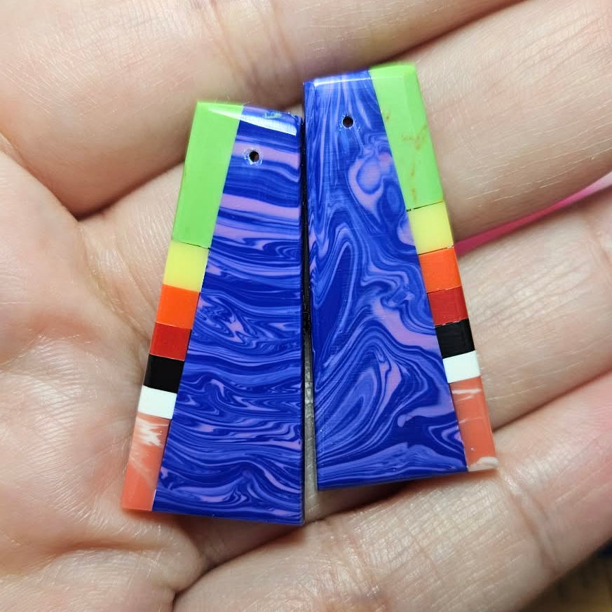 Santo Domingo Inlays Blue/Pink - SD9-A