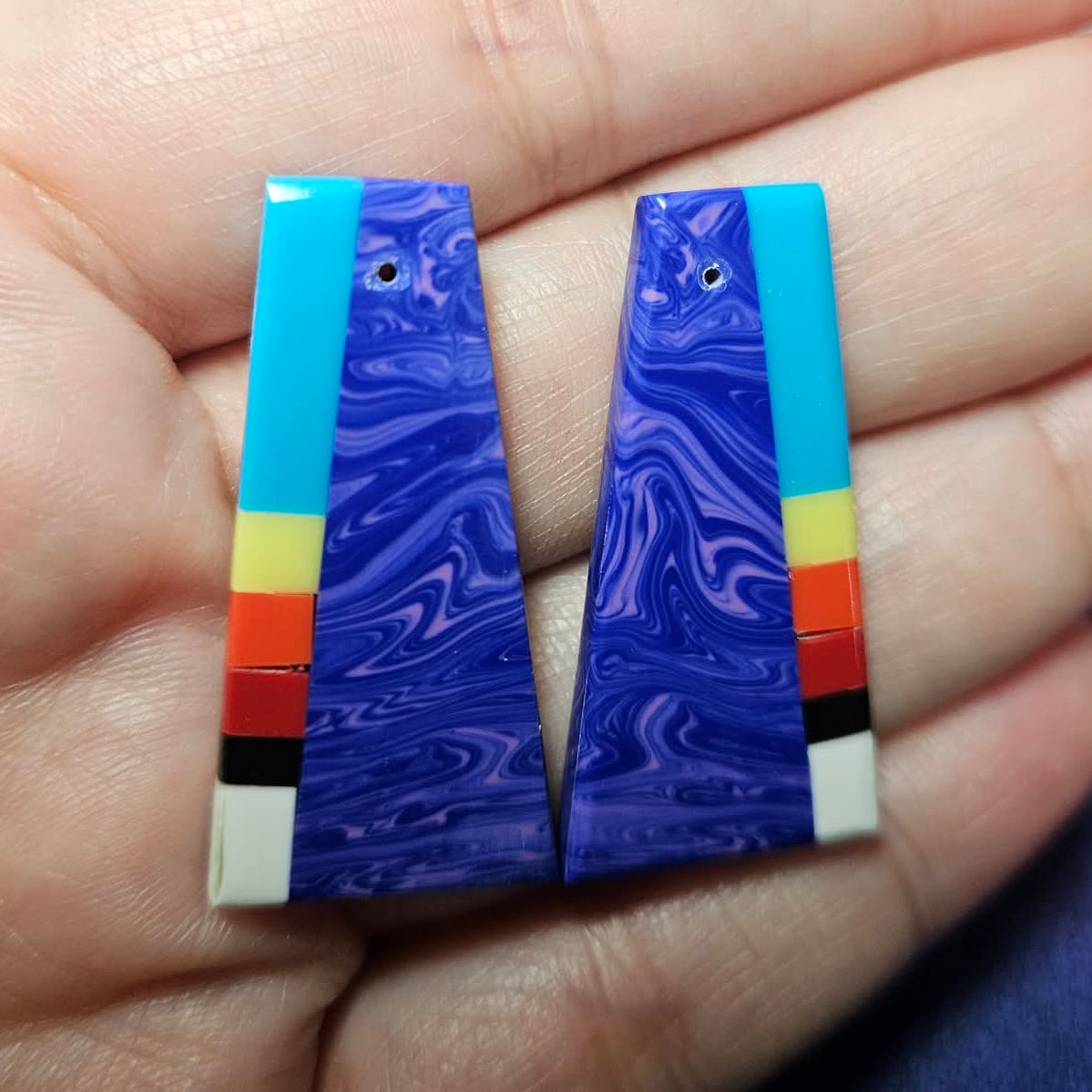 Santo Domingo Inlays Blue/Pink - SD56-A