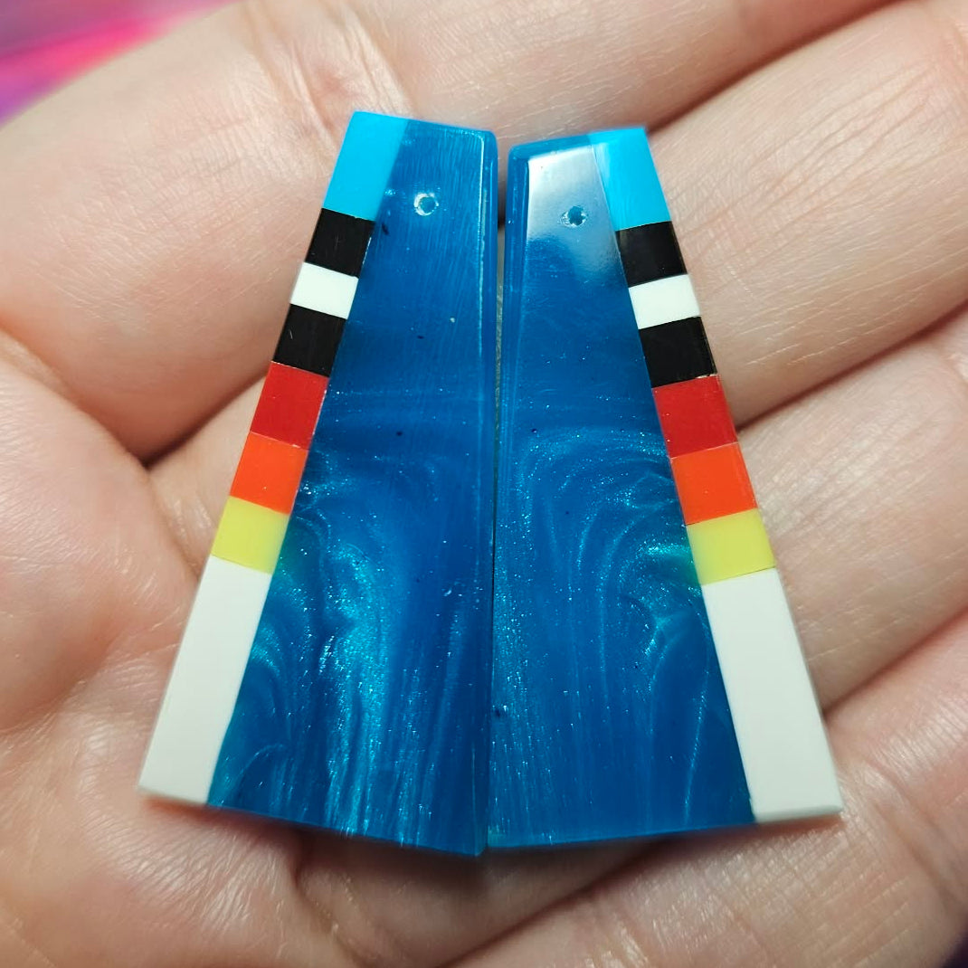 Santo Domingo Inlays Blue Zircon - SD1-A