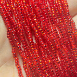 11/0 Czech Silver Lined Light Ruby - 11-116