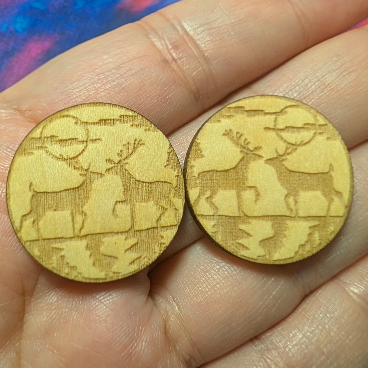 1" Round Twin Spirits Wood - S8