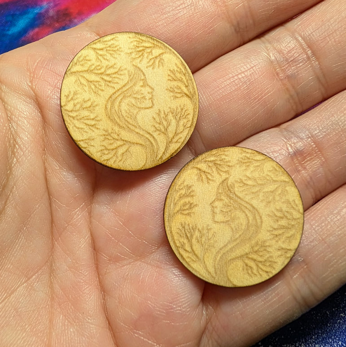 1" Round Rooted Matriarch Wood - S228