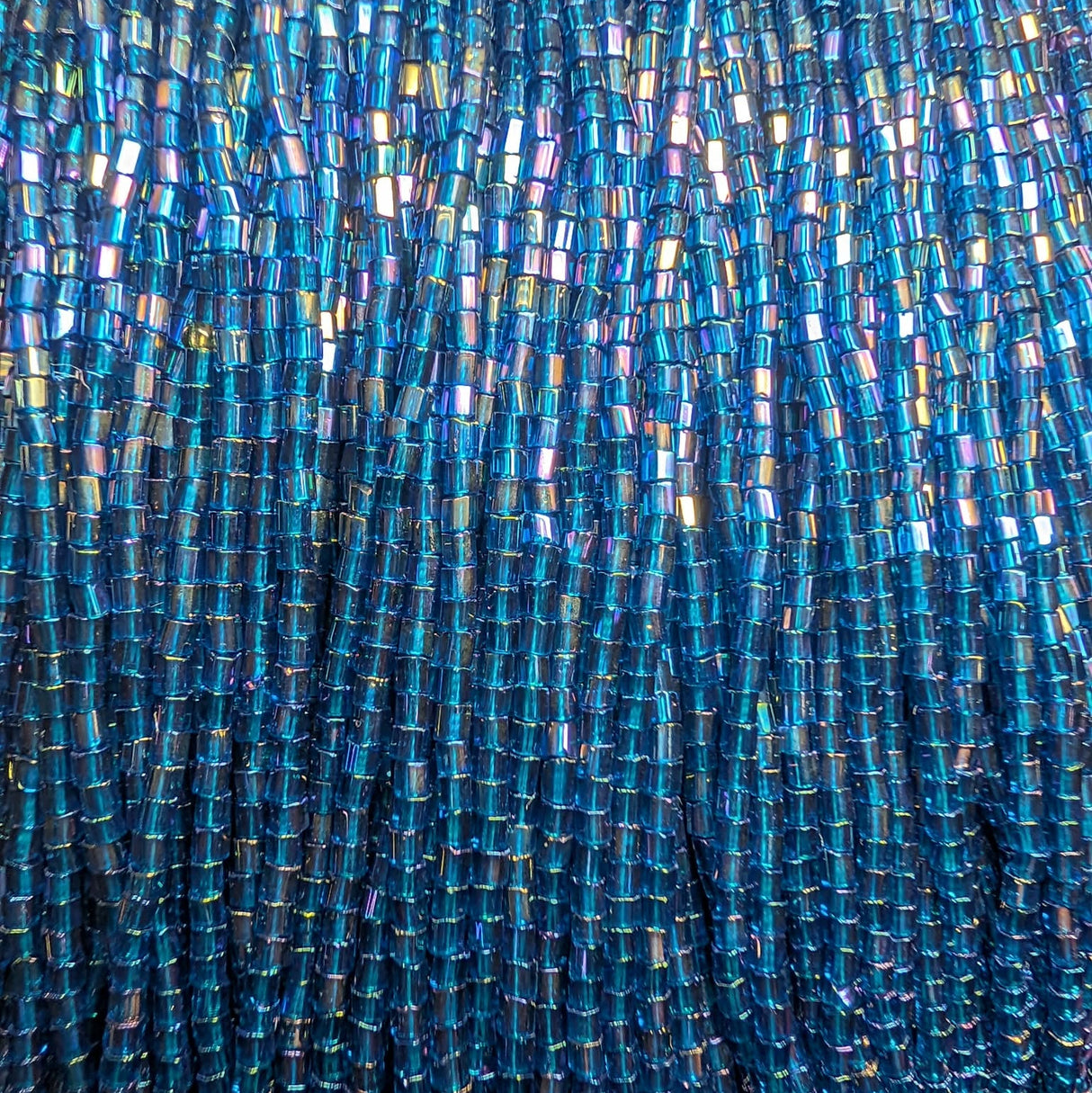 11/0 Czech 2 Cut Transparent Iris Capri Blue - 112C-17