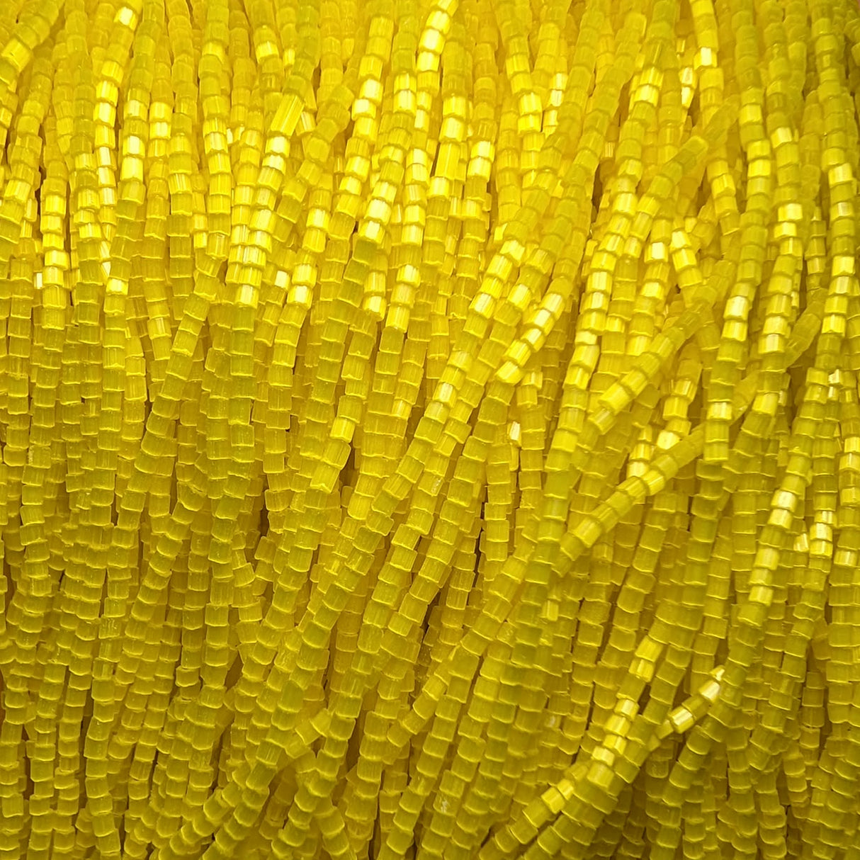 11/0 Czech 2 Cut Satin Yellow - 112C-18
