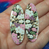 2" Cherry Blossom Mirror Oval - S103