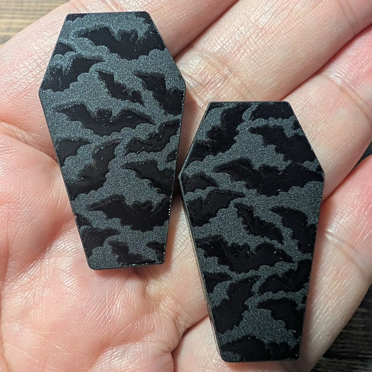 1 1/2" Dark Shadows Coffin Cabochons - P108