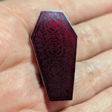 1 1/2" Immortal Red Rose Mirror Cabochons - P107