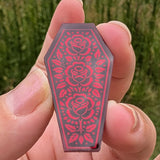 1 1/2" Immortal Red Rose Mirror Cabochons - P107