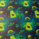 Faux Leather Sheet - Beam me up Moo - 17