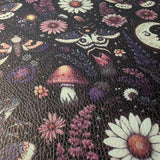 Faux Leather Sheet - Moon Bloom - 43